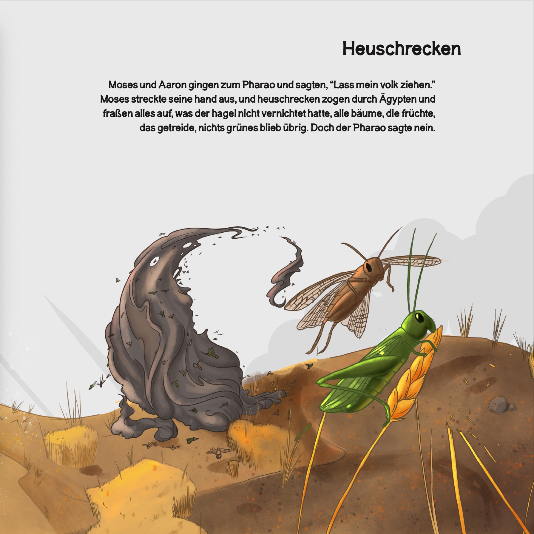 Exodus Plage Heuschrecken